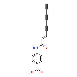 ChemSpider 2D Image | 4-[(2E)-2-Nonene-4,6,8-triynoylamino]benzoic acid | C16H9NO3