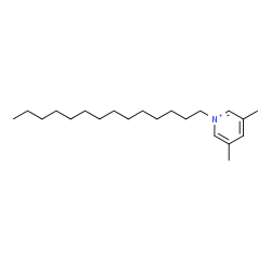 ChemSpider 2D Image | 3,5-Dimethyl-1-tetradecylpyridinium | C21H38N