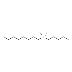 ChemSpider 2D Image | N,N-Dimethyl-N-pentyl-1-octanaminium | C15H34N