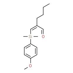 ChemSpider 2D Image | (2Z)-2-{[(4-Methoxyphenyl)(dimethyl)silyl]methylene}hexanal | C16H24O2Si