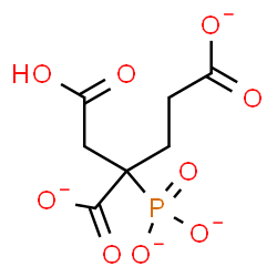 ChemSpider 2D Image | 2-(Carboxymethyl)-2-phosphonatopentanedioate | C7H7O9P