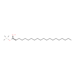 ChemSpider 2D Image | (1E)-1-[(Trimethylsilyl)oxy]-1-icosen-1-ol | C23H48O2Si