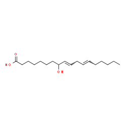 ChemSpider 2D Image | (9E,12E)-8-Hydroxy-9,12-octadecadienoic acid | C18H32O3