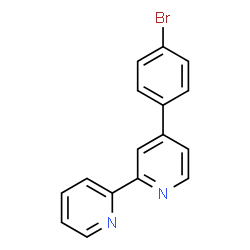 ChemSpider 2D Image | 4-(4-Bromophenyl)-2,2'-bipyridine | C16H11BrN2