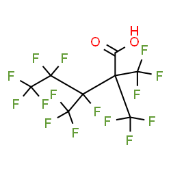 ChemSpider 2D Image | 3,4,4,5,5,5-Hexafluoro-2,2,3-tris(trifluoromethyl)pentanoic acid | C8HF15O2