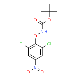 ChemSpider 2D Image | 2-Methyl-2-propanyl (2,6-dichloro-4-nitrophenoxy)carbamate | C11H12Cl2N2O5