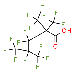 ChemSpider 2D Image | 3,3,4,5,5,5-Hexafluoro-2,2,4-tris(trifluoromethyl)pentanoic acid | C8HF15O2