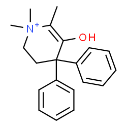 ChemSpider 2D Image | 5-Hydroxy-1,1,6-trimethyl-4,4-diphenyl-1,2,3,4-tetrahydropyridinium | C20H24NO