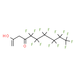 ChemSpider 2D Image | 5,5,6,6,7,7,8,8,9,9,10,10,10-Tridecafluoro-2-hydroxy-1-decen-4-one | C10H5F13O2