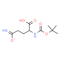 ChemSpider 2D Image | 5-Imino-N-{[(2-methyl-2-propanyl)oxy]carbonyl}-5-oxidonorvaline | C10H17N2O5