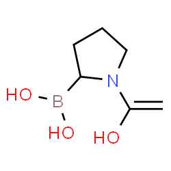 ChemSpider 2D Image | [1-(1-Hydroxyvinyl)-2-pyrrolidinyl]boronic acid | C6H12BNO3
