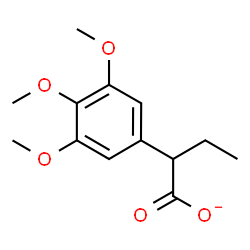 ChemSpider 2D Image | 2-(3,4,5-Trimethoxyphenyl)butanoate | C13H17O5