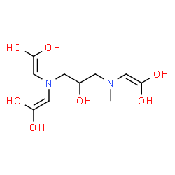 ChemSpider 2D Image | 2-[{3-[Bis(2,2-dihydroxyvinyl)amino]-2-hydroxypropyl}(methyl)amino]-1,1-ethenediol | C10H18N2O7
