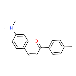 ChemSpider 2D Image | (2Z)-3-[4-(Dimethylamino)phenyl]-1-(4-methylphenyl)-2-propen-1-one | C18H19NO