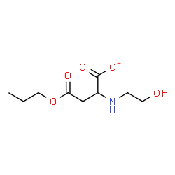 ChemSpider 2D Image | 2-[(2-Hydroxyethyl)amino]-4-oxo-4-propoxybutanoate | C9H16NO5