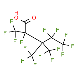 ChemSpider 2D Image | 2,4,4,5,5,5-Hexafluoro-2,3,3-tris(trifluoromethyl)pentanoic acid | C8HF15O2