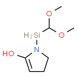 ChemSpider 2D Image | 1-[(Dimethoxymethyl)silyl]-4,5-dihydro-1H-pyrrol-2-ol | C7H15NO3Si