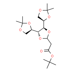 ChemSpider 2D Image | 2-Methyl-2-propanyl [(4R,4'R,4''R,5'R)-2,2,2'',2''-tetramethyl-4,4':5',4''-ter-1,3-dioxol-2'-yl]acetate | C19H32O8