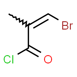 ChemSpider 2D Image | (2Z)-3-Bromo-2-methylacryloyl chloride | C4H4BrClO