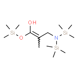 ChemSpider 2D Image | (4E)-2,2,5,8,8-Pentamethyl-7-(trimethylsilyl)-3-oxa-7-aza-2,8-disilanon-4-en-4-ol | C13H33NO2Si3