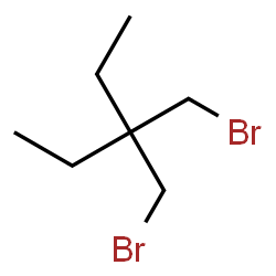 ChemSpider 2D Image | 3,3-Bis(bromomethyl)pentane | C7H14Br2