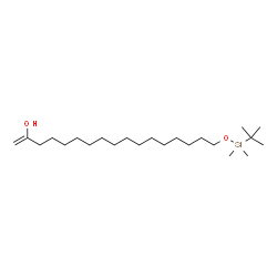 ChemSpider 2D Image | 17-{[Dimethyl(2-methyl-2-propanyl)silyl]oxy}-1-heptadecen-2-ol | C23H48O2Si