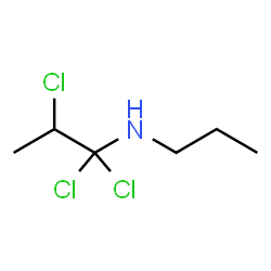 ChemSpider 2D Image | 1,1,2-Trichloro-N-propyl-1-propanamine | C6H12Cl3N
