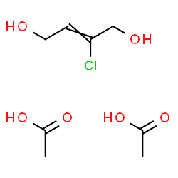 ChemSpider 2D Image | (2Z)-2-Chloro-2-butene-1,4-diol - acetic acid (1:2) | C8H15ClO6