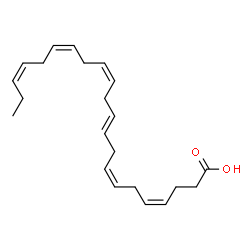 ChemSpider 2D Image | (4Z,7Z,10E,13Z,16Z,19Z)-4,7,10,13,16,19-Docosahexaenoic acid | C22H32O2