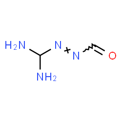 ChemSpider 2D Image | (E)-1-(Diaminomethyl)-2-formyldiazene | C2H6N4O
