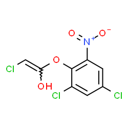 ChemSpider 2D Image | (E)-2-Chloro-1-(2,4-dichloro-6-nitrophenoxy)ethenol | C8H4Cl3NO4