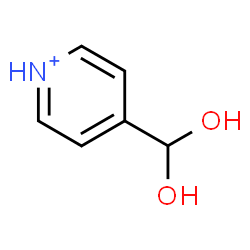 ChemSpider 2D Image | 4-(Dihydroxymethyl)pyridinium | C6H8NO2