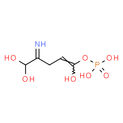 ChemSpider 2D Image | (1E)-1,5,5-Trihydroxy-4-imino-1-penten-1-yl dihydrogen phosphate | C5H10NO7P