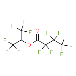 ChemSpider 2D Image | 1,1,1,3,3,3-Hexafluoro-2-propanyl heptafluorobutanoate | C7HF13O2