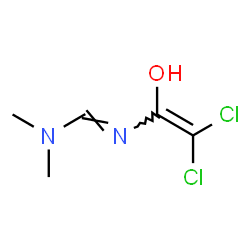 ChemSpider 2D Image | N'-(2,2-Dichloro-1-hydroxyvinyl)-N,N-dimethylimidoformamide | C5H8Cl2N2O