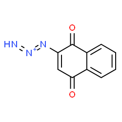 ChemSpider 2D Image | 1-(1,4-Dioxo-1,4-dihydro-2-naphthalenyl)-1,2-triazadien-2-ium | C10H6N3O2