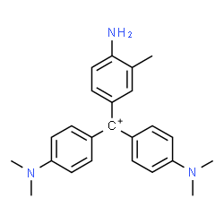 ChemSpider 2D Image | (4-Amino-3-methylphenyl){bis[4-(dimethylamino)phenyl]}methylium | C24H28N3