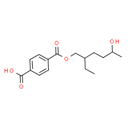 ChemSpider 2D Image | 4-{[(2-Ethyl-5-hydroxyhexyl)oxy]carbonyl}benzoic acid | C16H22O5