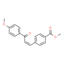 ChemSpider 2D Image | Methyl 4-[(1Z)-3-(4-methoxyphenyl)-3-oxo-1-propen-1-yl]benzoate | C18H16O4
