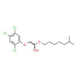 ChemSpider 2D Image | (E)-1-[(6-Methylheptyl)oxy]-2-(2,4,5-trichlorophenoxy)ethenol | C16H21Cl3O3