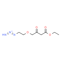 ChemSpider 2D Image | 1-[2-(4-Ethoxy-2,4-dioxobutoxy)ethyl]-1,2-triazadien-2-ium | C8H14N3O4