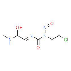 ChemSpider 2D Image | 1-(2-Chloroethyl)-3-[(1E)-2-hydroxy-2-(methylamino)ethylidene]-1-nitrosourea | C6H11ClN4O3