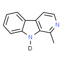 ChemSpider 2D Image | 1-Methyl(9-~2~H)-9H-beta-carboline | C12H9DN2