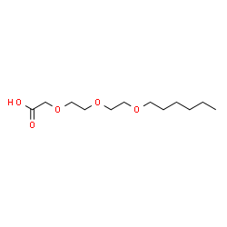ChemSpider 2D Image | {2-[2-(Hexyloxy)ethoxy]ethoxy}acetic acid | C12H24O5