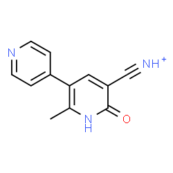 ChemSpider 2D Image | 2-Methyl-6-oxo-1,6-dihydro-3,4'-bipyridine-5-carbonitrilium | C12H10N3O