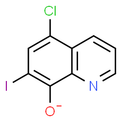 ChemSpider 2D Image | 5-Chloro-7-iodo-8-quinolinolate | C9H4ClINO