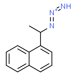 ChemSpider 2D Image | 1-[1-(1-Naphthyl)ethyl]-1,2-triazadien-2-ium | C12H12N3