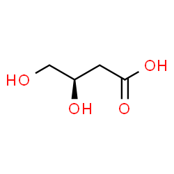ChemSpider 2D Image | (3R)-3,4-Dihydroxybutanoic acid | C4H8O4