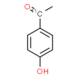 ChemSpider 2D Image | 1-(4-Hydroxyphenyl)(1-~11~C)ethanone | C711CH8O2