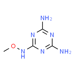 ChemSpider 2D Image | N2-Methoxy-1,3,5-triazine-2,4,6-triamine | C4H8N6O